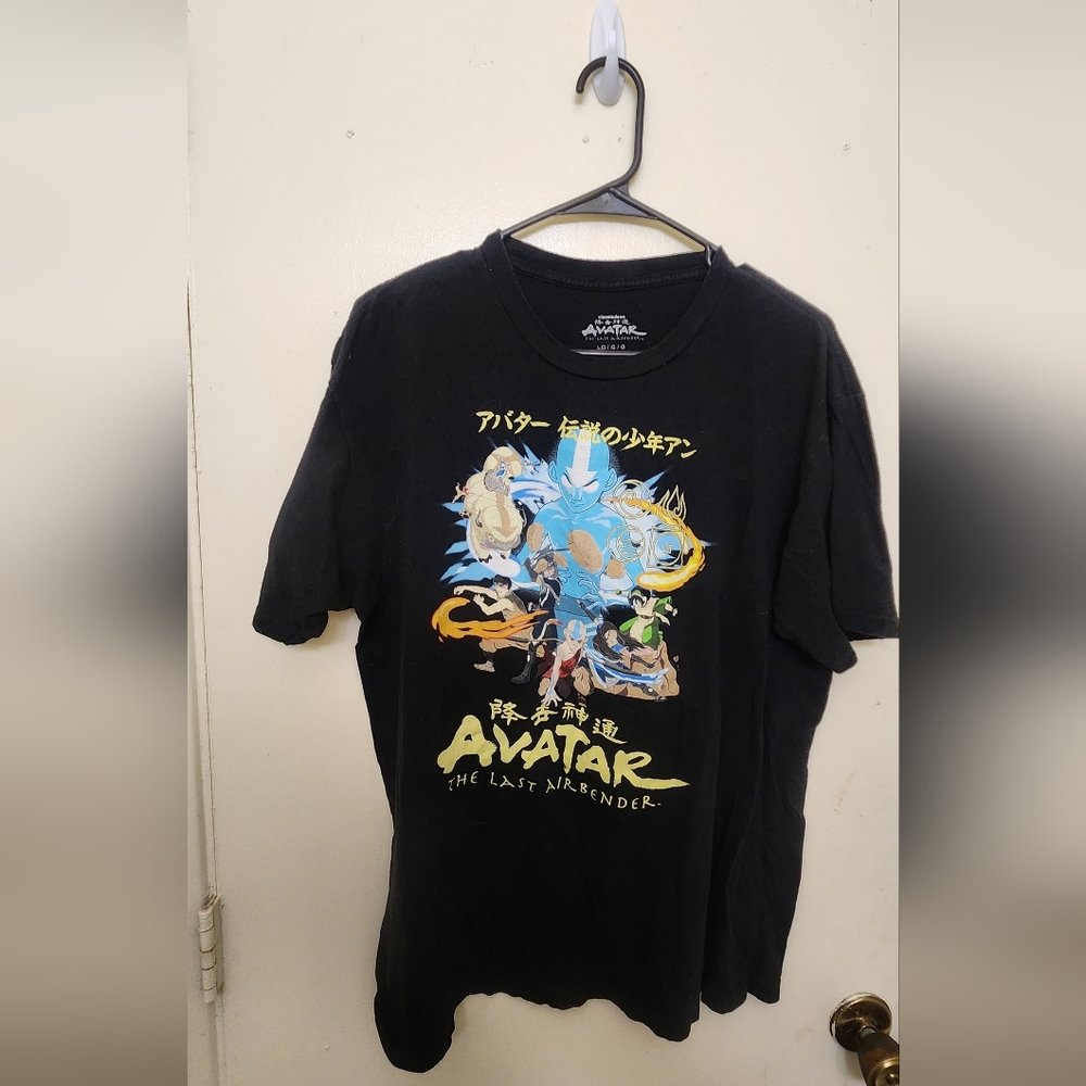 Men's Avatar Last Airbender Graphic T-shirt (Black)